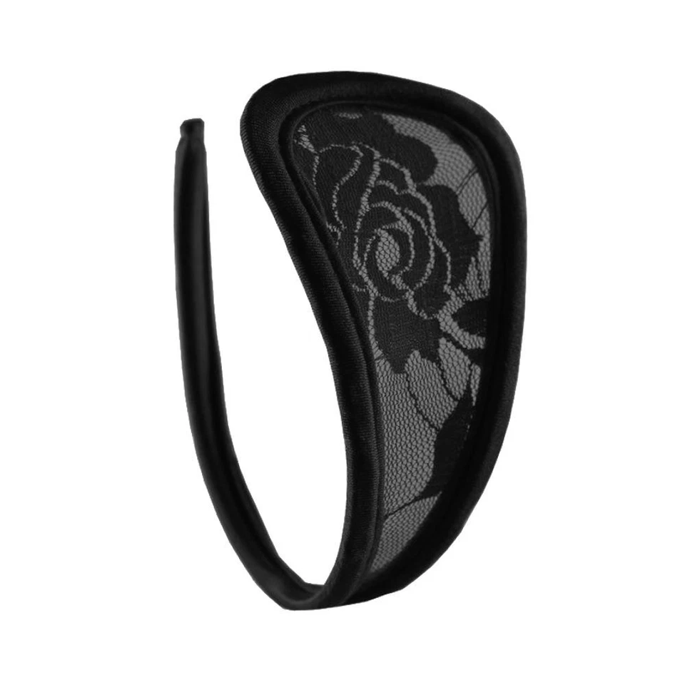 3er Set Spitze Damen C-String Slip Mini Bikini Schwarz Unterhose Dessous S/M/L - Bild 2 von 4