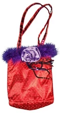 Unique Homemade Red Hat Society Themed Purse Red Purple