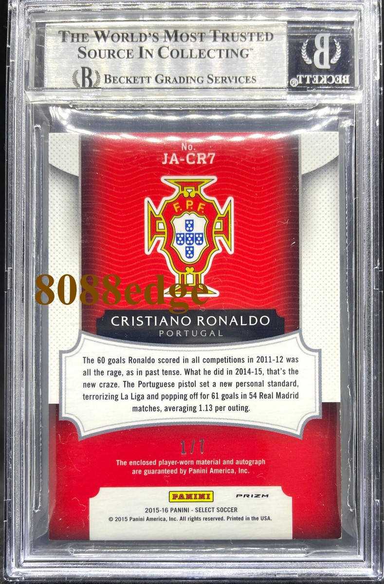 2015-16 SELECT 2CL PATCH AUTO: CRISTIANO RONALDO #1/7 AUTOGRAPH