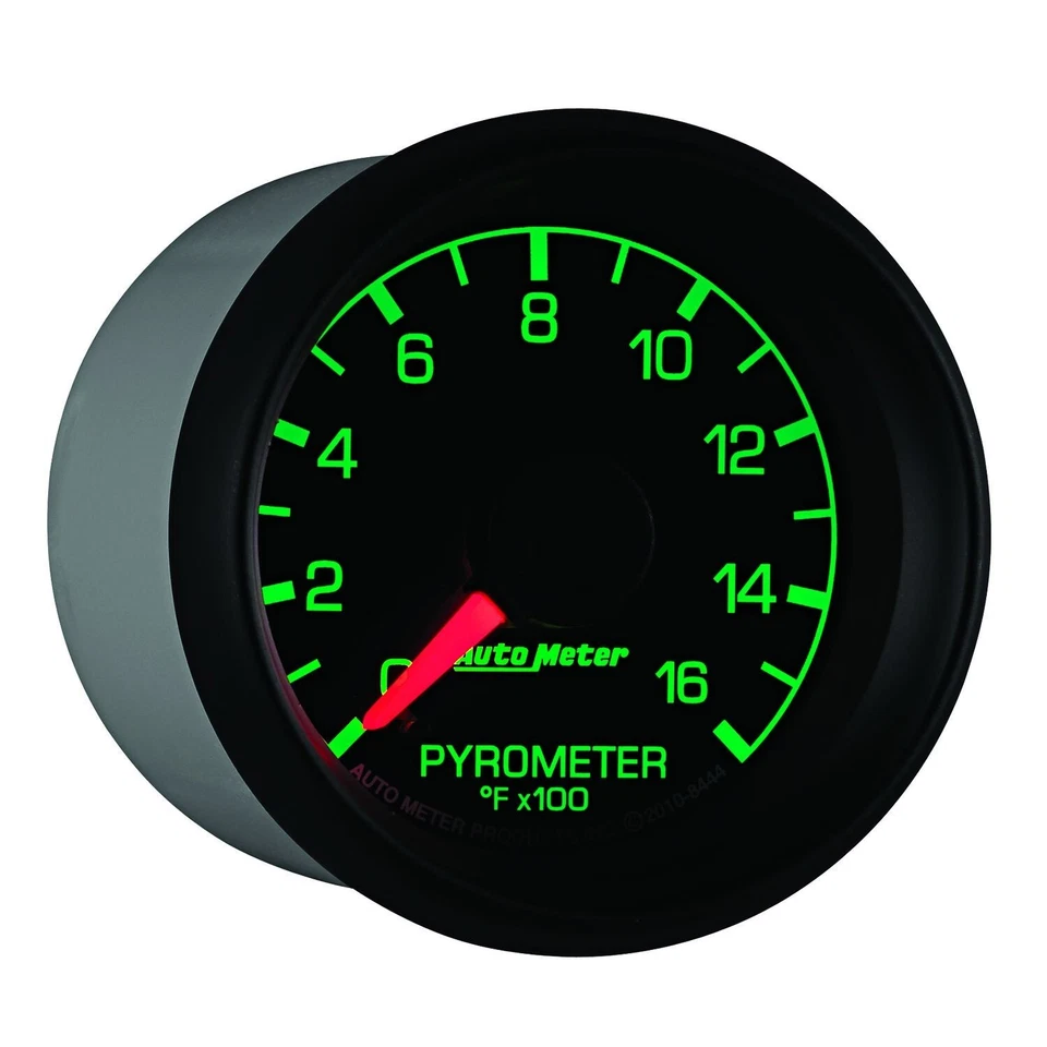 Medidor de pirômetro AutoMeter 0-1600 F compatível de fábrica 2-1/16" compatível com Ford 8444 - Imagem 4 de 4