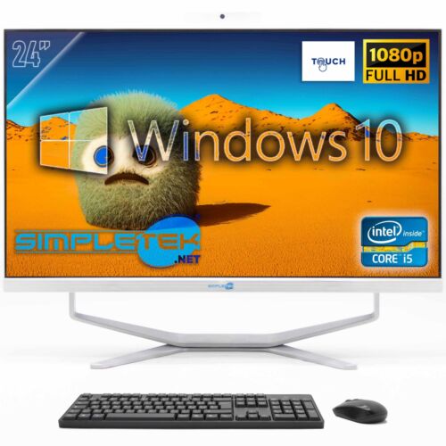 All IN One Aio 24 " Touchscreen Windows 10 Core I5 16gb 240gb Fixed Webcam 2k_ - Picture 1 of 9