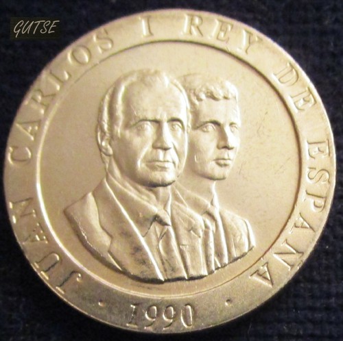 Gutse J.Carlos I-4, 200 Pesetas 1990, Cibeles, B. oder ohne Rundschreiben - Bild 2 von 2