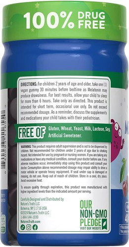 Nature'S Truth Kids Melatonin Gummy | 1Mg | 40 Count | Vegan, Non-Gmo & Gluten F - Picture 7 of 11