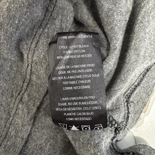Vintage 90s Y2K Affliction Shirt L Black Premium Gray Black Moto V-neck Grunge - Picture 8 of 9