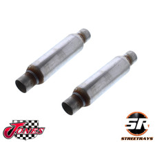 Jones 2.25 In Glass Pack Exhaust Muffler Full Boar 3.5 Diameter 12 Long Qty 2
