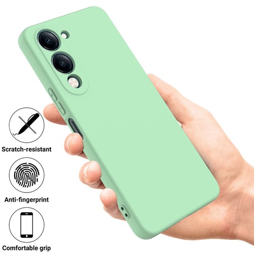 For ViVO Y04 4G, Luxury Soft Liquid Silicone Skin Touch Feel Back Case Cover - Picture 27 of 33
