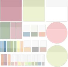 Transparent Sticky Notes,920 Sheets Waterproof Clear Sticky Notes,Clear Post It