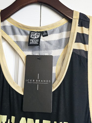 Ultra Game NFL Women's Mesh Jersey Racerback Tank Top New Orleans Saints Size L - Picture 5 of 7