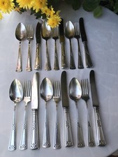 Klassiker ERBE IDEAL Jugendstil Besteck, 6 P., versilbert 20er, TOP