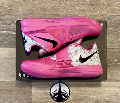 Nike KD 4 'Aunt Pearl' 2024 Pinkfire Black Silver HF9098-600 Men's