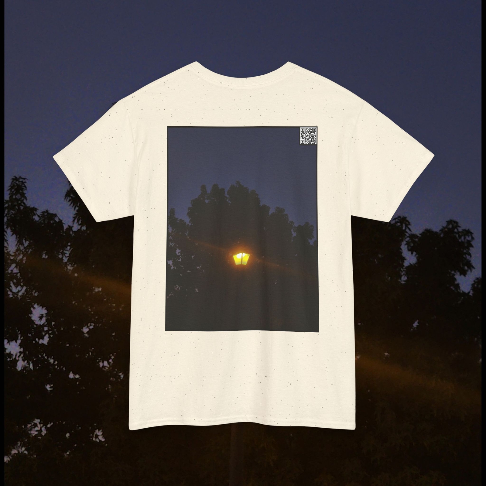 Vazquez Night Street Lamp Back Design Graphic T-Shirt for Stylish Urban Vibes