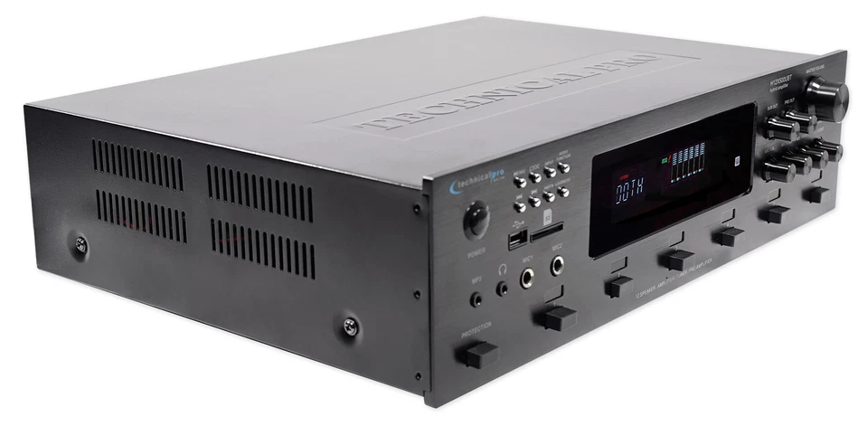 Technical Pro H12X500UBT 6000w Professional Bluetooth Amplifier Receiver USB, SD - Image 3 of 4