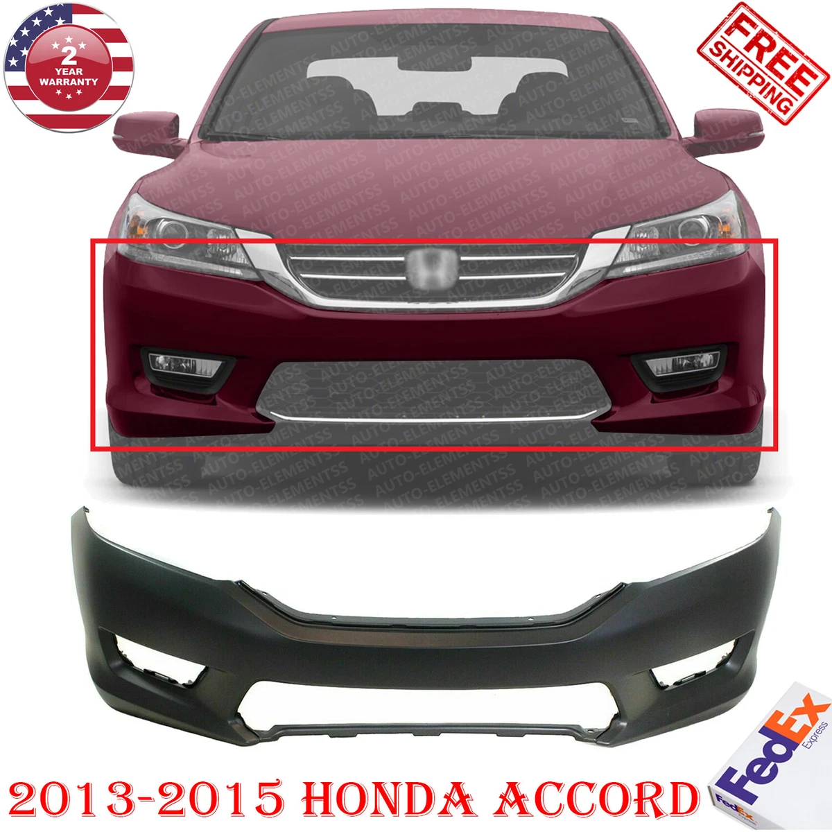 Honda accord front bumper replacement cost online