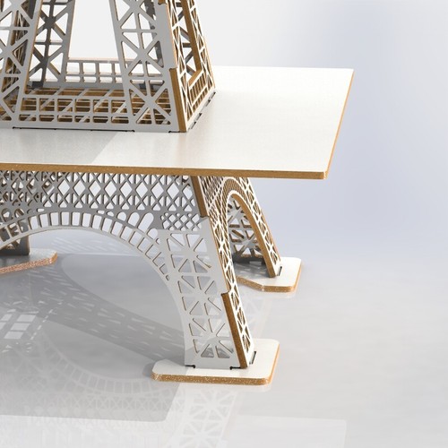 Alzata alzatina portadolci Torre Eiffel, espositore , 4 ripiani, altezza 1 metro - Imagen 12 de 30