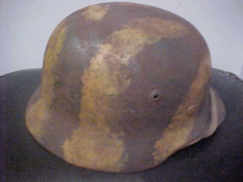 WW2 GERMAN CAMO HELMET SIZE 64