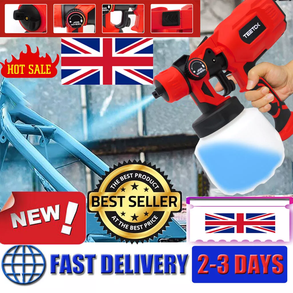 Electric Paint Sprayer Hand Held Indoor Outdoor 1200ml Spray Gun Walls AC 50HZ