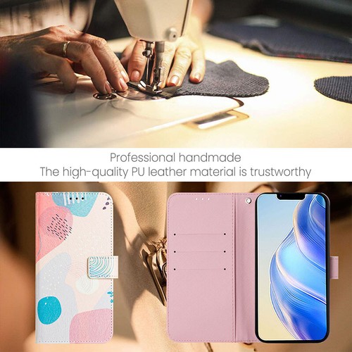 For iPhone 16Pro Max Pattern Magnetic Luxury Flip Leather Wallet Card Case Cover - Picture 31 of 110