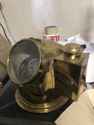Vintage Observator Naval Navy Nautical Brass Marine Binnacle Gimbal Compass - 第 2/5 張圖片