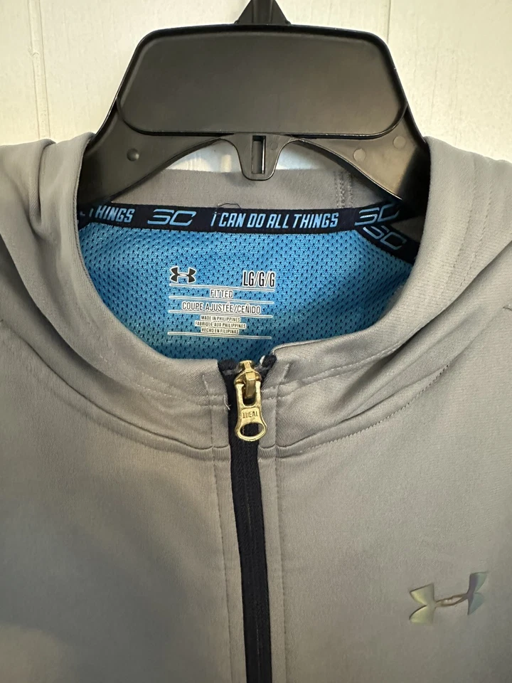 UNDER ARMOUR STEPH CURRY SC Cremallera Completa Con Capucha Para Hombre Talla Grande Foto 2 de 3