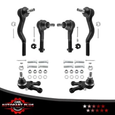 6x Front Lower Ball Joints Tie Rod End Kit Fits 1992-2000 Mitsubishi Montero