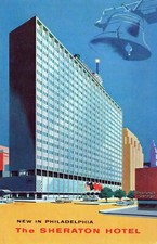 New In Philly Sheraton Hotel Philadelphia Pennsylvania Chrome Vintage Postcard