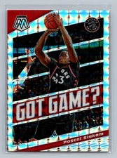 2019 Panini Mosaic #5 Pascal Siakam Got Game? Silver Mosaic Toronto Raptors