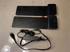 2 HP 2013 UltraSlim Docking Station D9Y32AA ABA With 1 65 Watt Power Adapter