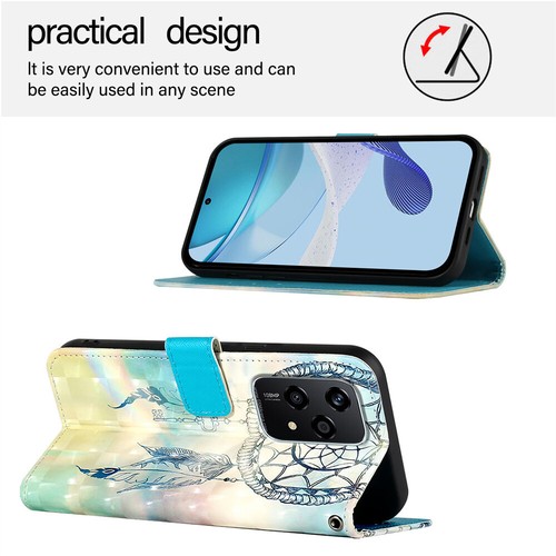 For Huawei Honor 300 Pro 300 X60 3D Painted PU Leather Wallet Stand Phone Cover - Picture 4 of 20