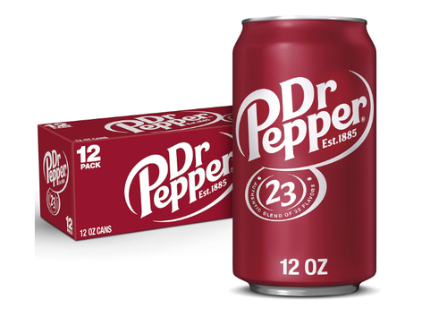 Dr Pepper Soda, 12 fl oz cans, 12 pack - Picture 1 of 4