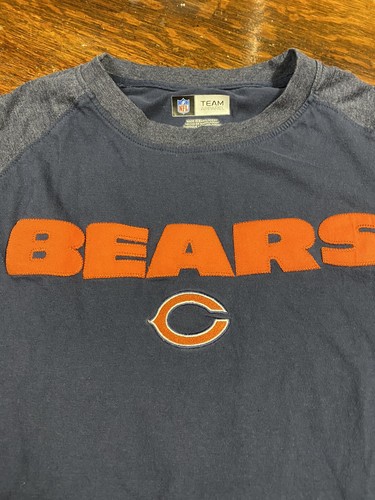 NFL Team Apparel Ring Spun Soft Chicago Bears T-Shirt Mens Size medium Black - Picture 2 of 3