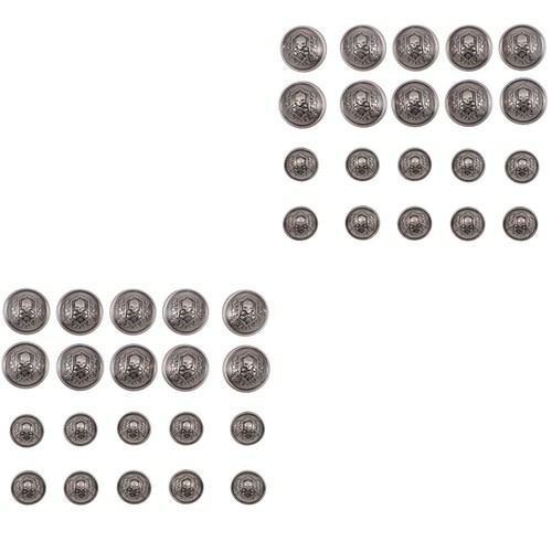 Metall Blazer Knöpfe Set Totenkopf Metall Nähen Knöpfe Kleidung Accessoires - Bild 5 von 12