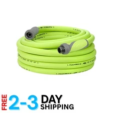 Flexible Poly Hybrid Garden Hose 5/8" x 50ft - Durable SwivelGrip Connection