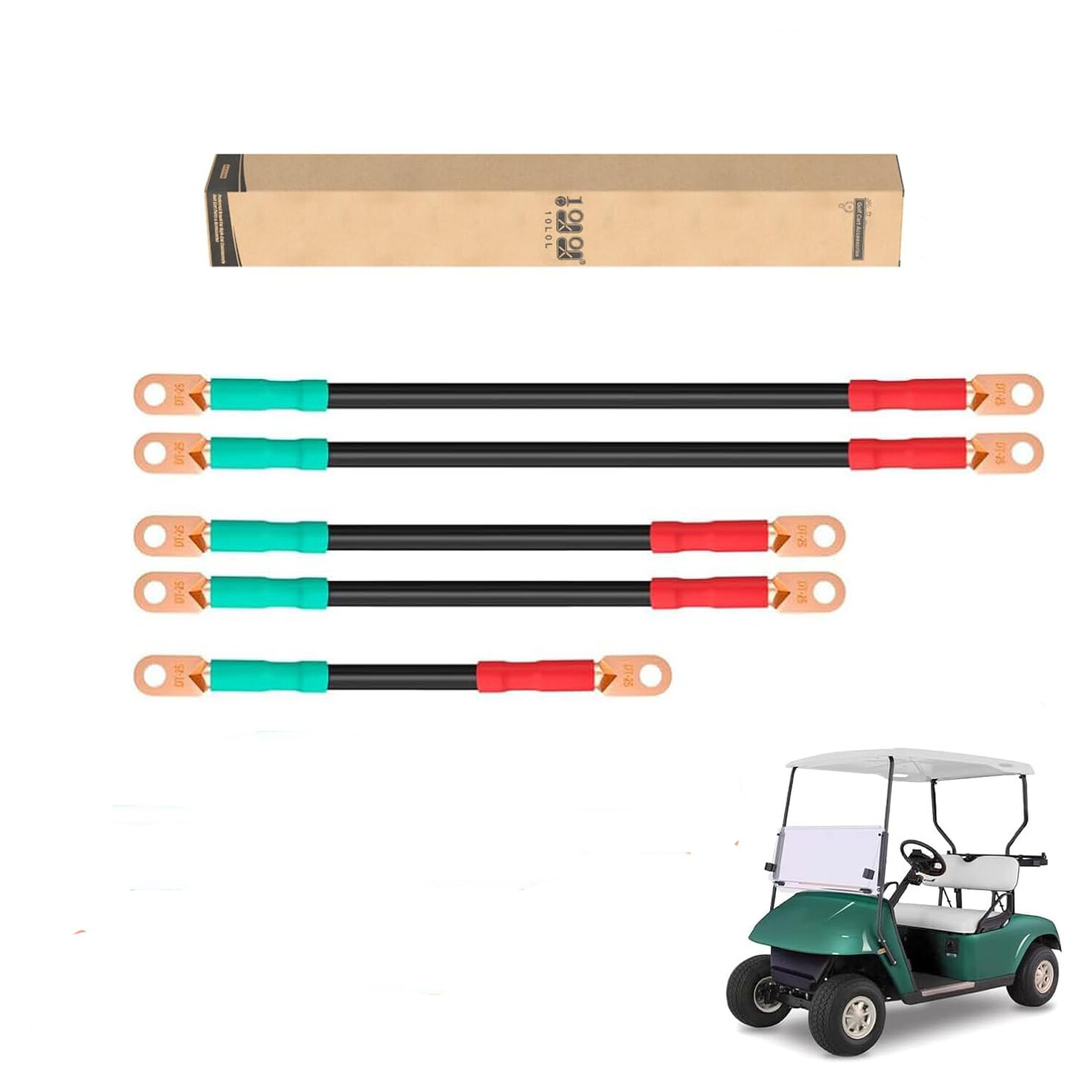 Golf Cart Battery Cables for EZGO TXT 1994-up & 48V Club Car Precedent 2008.5-up