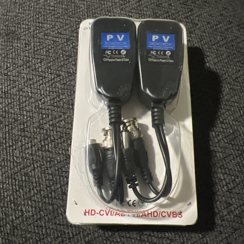2 Pair Passive Video HD-TVI/CVI/AHD Balun - BNC to RJ45 - Picture 2 of 3