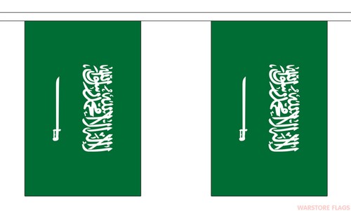 BANDERA DE ARABIA SAUDITA árabe Riad Meca Medina ELIGE TU TALLA - Imagen 12 de 12