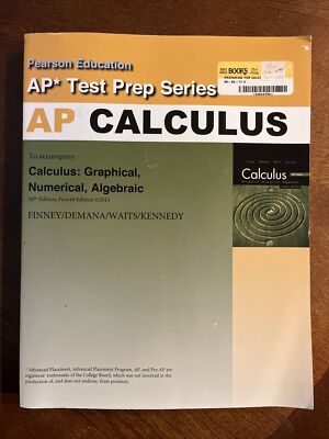 Calculus Book Advanced Placement AP Test Prep Workbook , Pearson Ed, Nice!