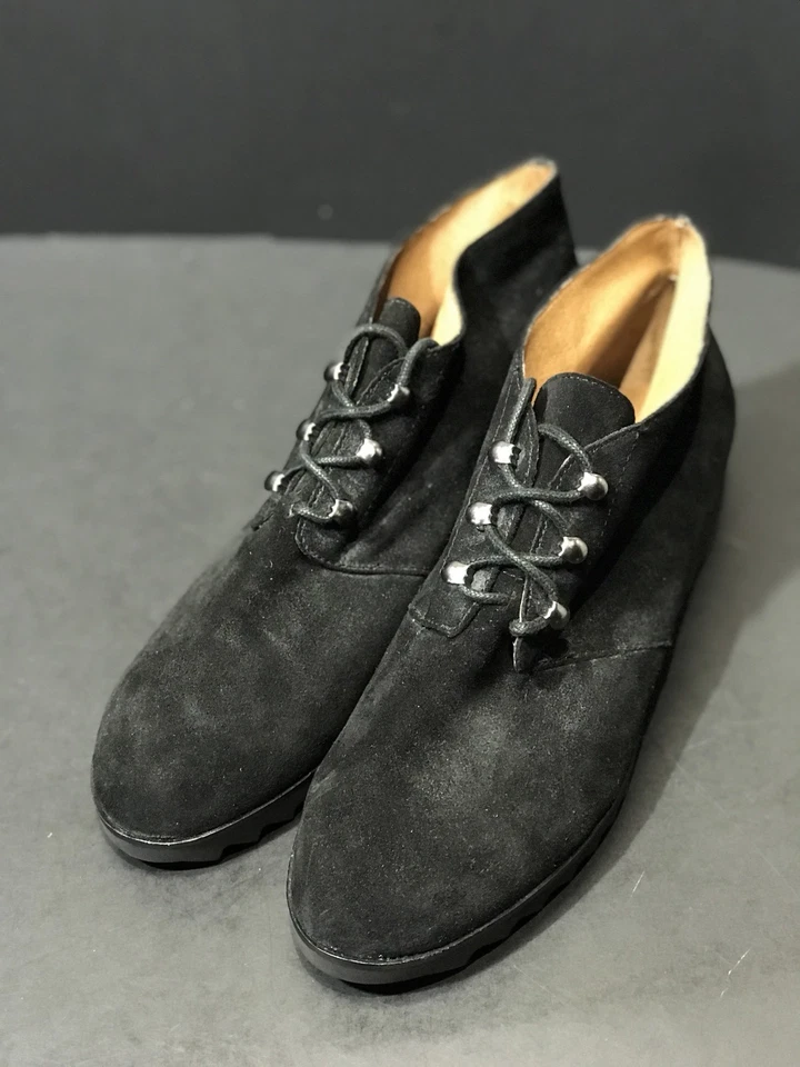 New Bettye Muller Women's Lace Up Wedge Ankle Boots Size 9M RTL $159 - Image 3 of 4