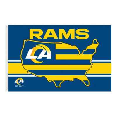 Los Angeles Rams 3x5 Ft American Flag Football New In Packaging USA ...