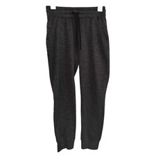 Adidas charcoal Youth Jogger sweat pants with draw string