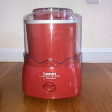 Cuisinart Frozen Yogurt Ice Cream Sorbet Maker ICE-20 Red1.5QT New without Box