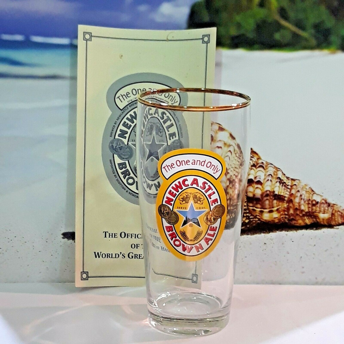 Newcastle Brown Ale Beer Glass from Columbia House World's Great