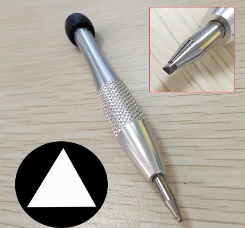 Watch Repair Screwdriver Triangle Blade for Oscillating Weight Rotor Bearing Fix