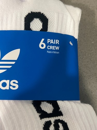 NUEVO 6 PARES DE CALCETINES ACOLCHADOS ADIDAS PARA HOMBRE TALLA 6-12 BLANCO/NEGRO/GRIS - Imagen 6 de 7