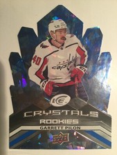 GARRETT PILON  WASHINGTON CAPITALS 21/22 AUTHENTIC CRYSTALS ROOKIE CARD /SP