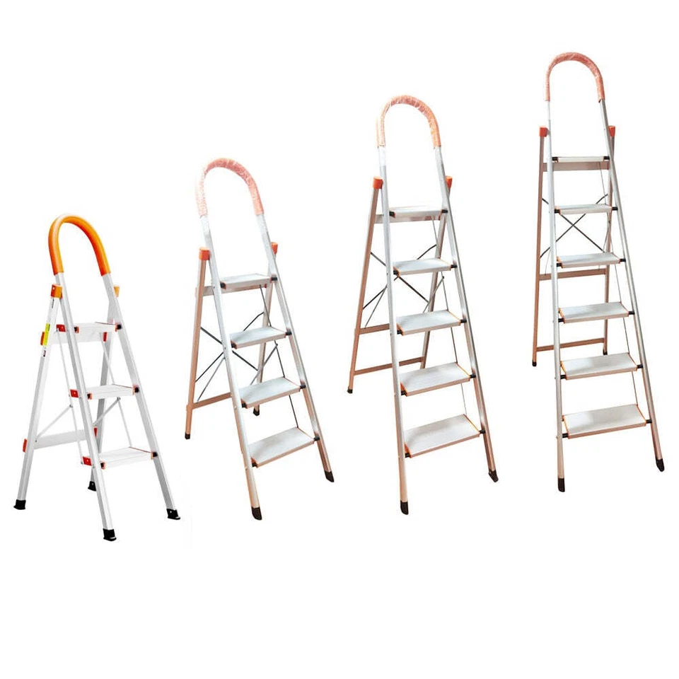 Aluminium Multi-Purpose Folding Ladder Light Weight Non Slip Platform Step Tier - image 2 of 4