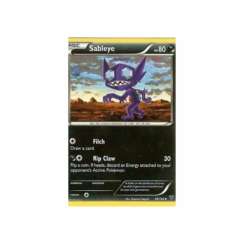 68/146 Sableye Uncommon Card: Pokemon Trading Card Game XY-01 Base Set