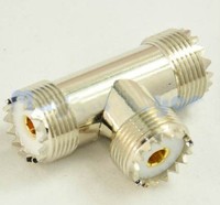 Dual Cable T Connector - So-239 To So-239 on sale Dual Cable T Connector - So-239 To So-239 on sale