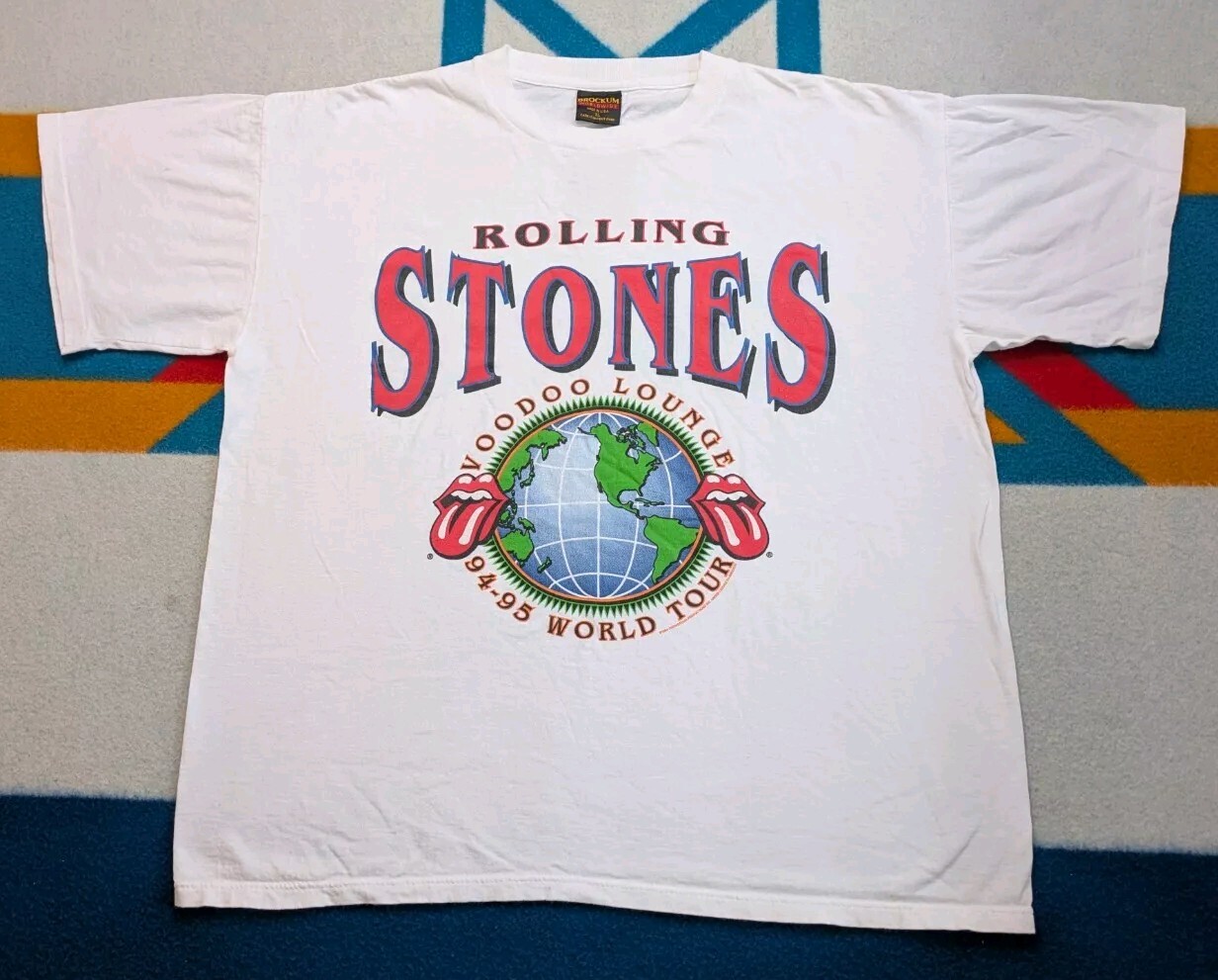 Vintage 1994 Rolling Stones Voodoo Lounge Tour Shirt Made in USA XL Single Stitch