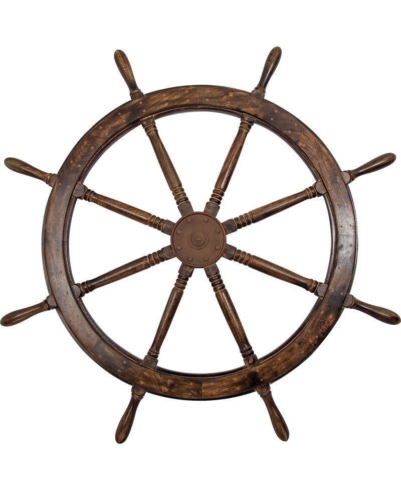 Rueda de timón decorativa