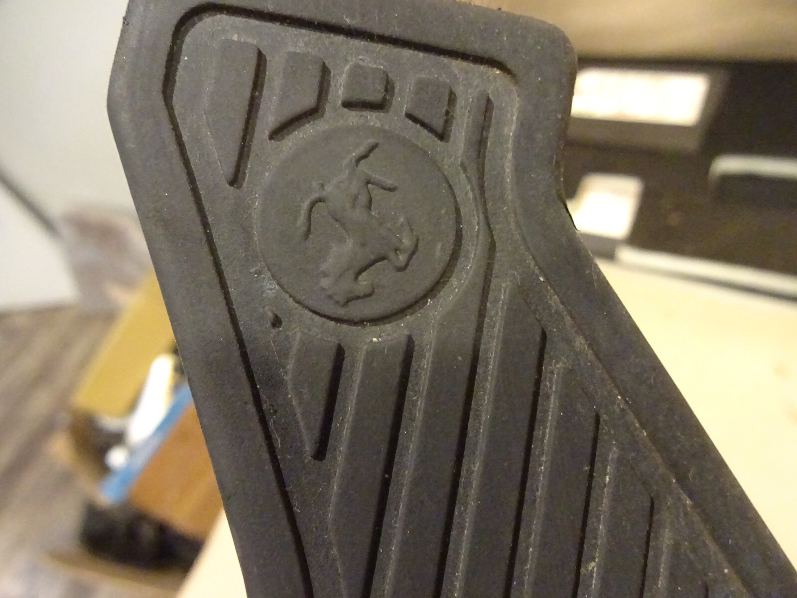 Ferrari 360-430 -LH Driver Foot Rest Rubber Pad & Plate -P/N 65628900